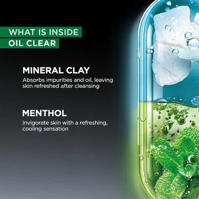 Garnier Men Oil Clear Deep Cleansing Icy Face Wash 50 g