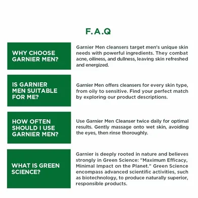Garnier Men Oil Clear Deep Cleansing Icy Face Wash 50 g