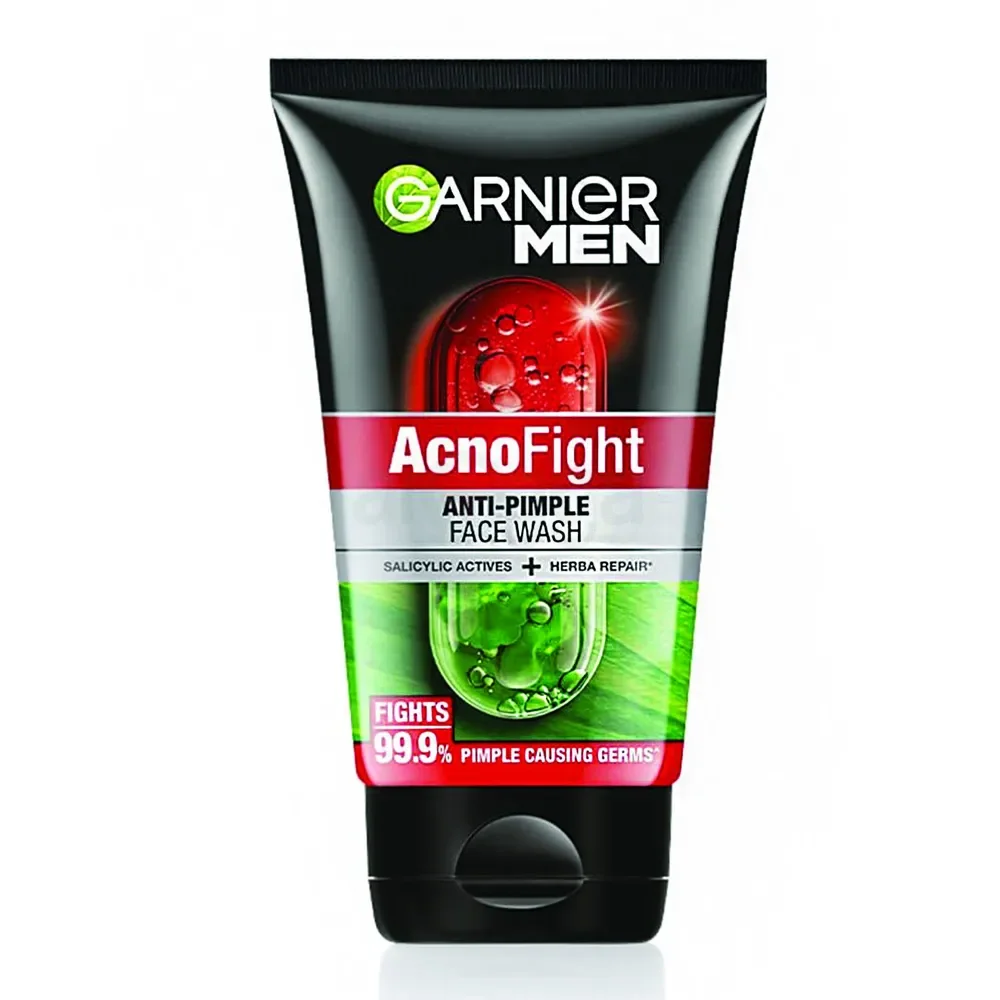 Garnier Men Acno Fight Anti-Pimple Face Wash with Salicylic Acid & Herba Repair 100g