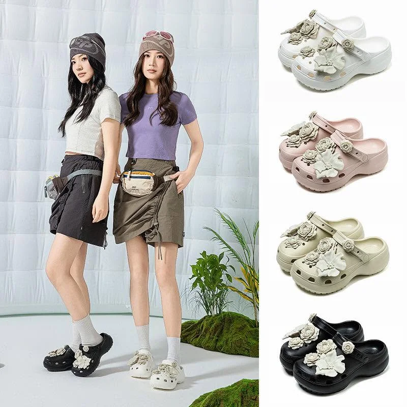 Female Flower Style Crocs