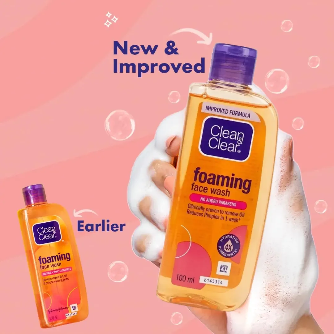 Clean & Clear Foaming Face Wash 100ml